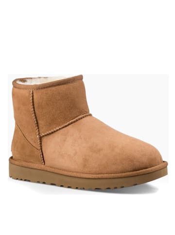 UGG Botki zimowe "Classic Mini II" w kolorze karmelowym z wełny jagnięcej