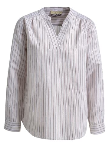 Smith & Soul Bluse in Braun/ Weiß