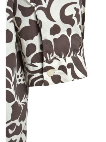 Smith & Soul Jurk donkerbruin/wit