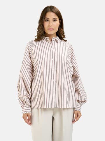 Smith & Soul Blouse wit/bordeaux