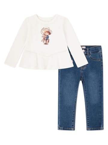 Levi's Kids 2-delige outfit blauw/wit