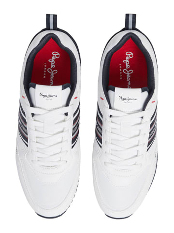 Pepe Jeans FOOTWEAR Sneakersy "Dublin Young" w kolorze białym