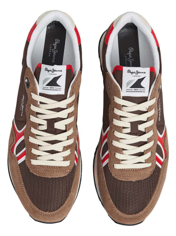 Pepe Jeans FOOTWEAR Sneakers "Brit Serie" in Braun