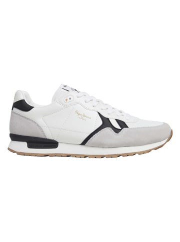 Pepe Jeans FOOTWEAR Sneakersy "Brit Supra" w kolorze białym