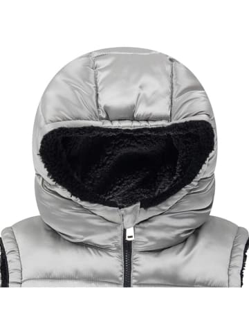 Levi's Kids Dwustronna kamizelka pikowana w kolorze srebrno-czarnym