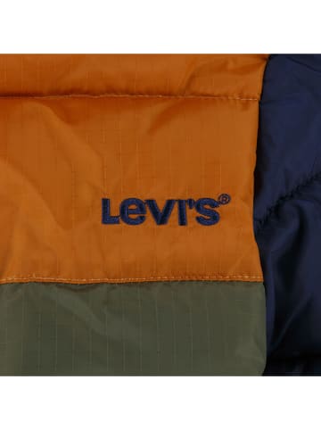 Levi's Kids Winterjas donkerblauw/kaki/lichtbruin
