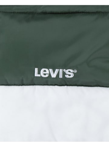 Levi's Kids Kurtka pikowana w kolorze zielono-białym