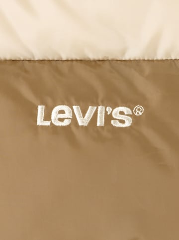 Levi's Kids Kurtka pikowana w kolorze oliwkowo-jasnobrązowo-beżowym