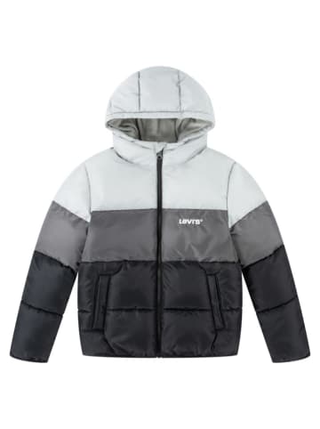 Levi's Kids Kurtka pikowana w kolorze czarno-szaro-białym