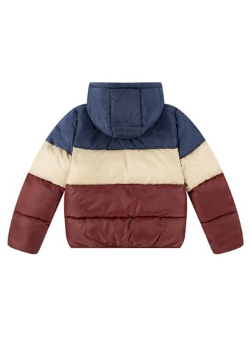 Levi's Kids Doorgestikte jas donkerrood/donkerblauw/beige