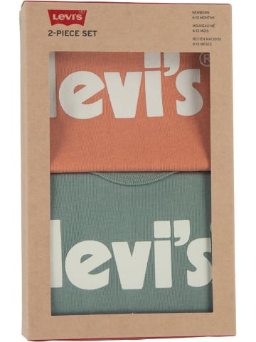 Levi's Kids Body (2 szt.) w kolorze pomarańczowym i zielonym