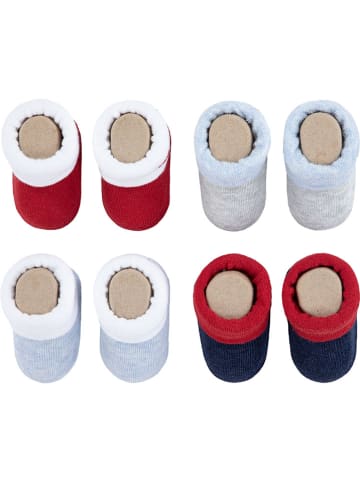 Levi's Kids 4-delige set: sokken grijs/rood/donkerblauw
