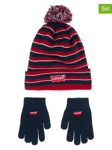 Levi's Kids 2er-Set: Winteraccsessoires in Blau