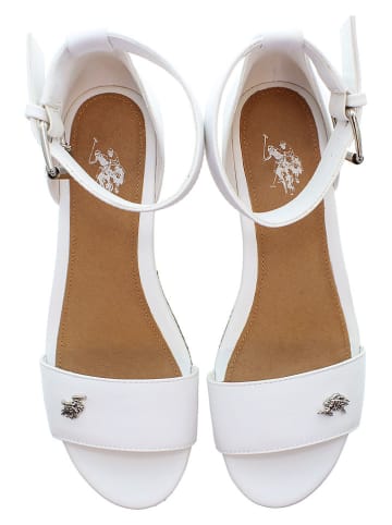 U.S. Polo Assn. Sleehaksandalen wit