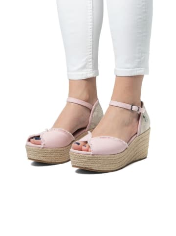 U.S. Polo Assn. Keilsandaletten in Rosa