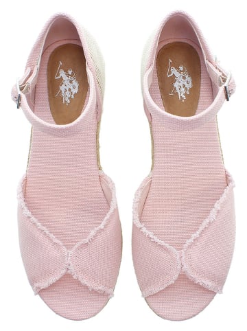 U.S. Polo Assn. Sleehaksandalen lichtroze
