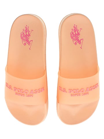 U.S. Polo Assn. Klapki w kolorze pomarańczowym