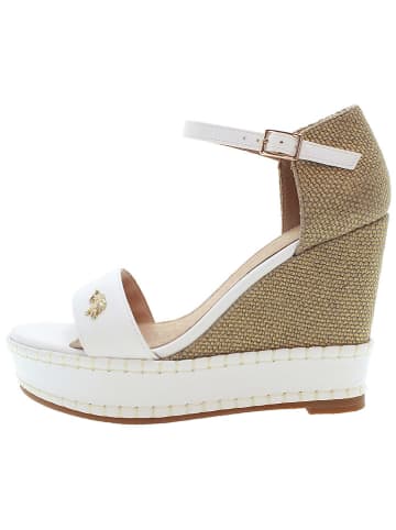 U.S. Polo Assn. Keilsandaletten in Weiß