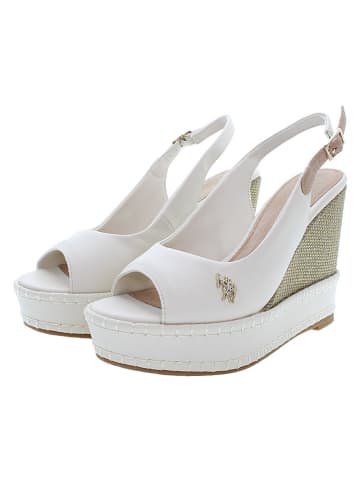U.S. Polo Assn. Sleehaksandalen wit
