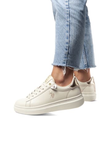 U.S. Polo Assn. Sneakersy w kolorze beżowym
