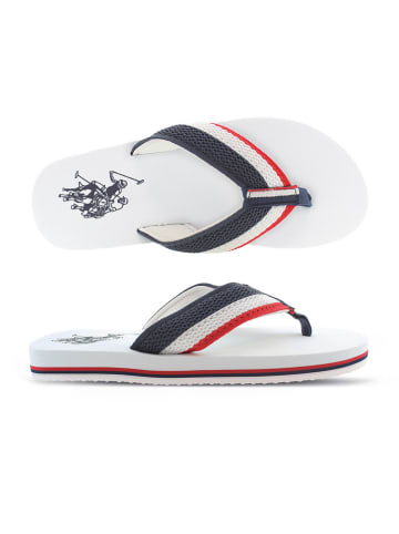 U.S. Polo Assn. Zehentrenner in Weiß/ Bunt