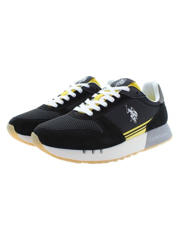 U.S. Polo Assn. Sneakers zwart/geel