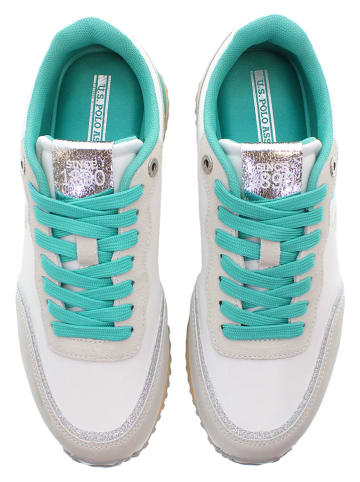 U.S. Polo Assn. Sneakers in Weiß/ Türkis