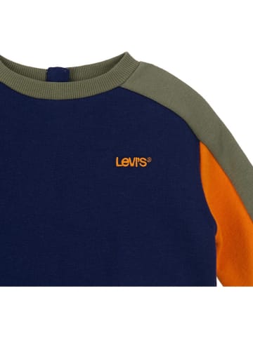 Levi's Kids Sweatshirt donkerblauw/oranje/kaki