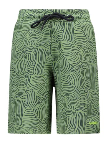 B.Nosy Szorty dresowe "Paul" w kolorze zielonym