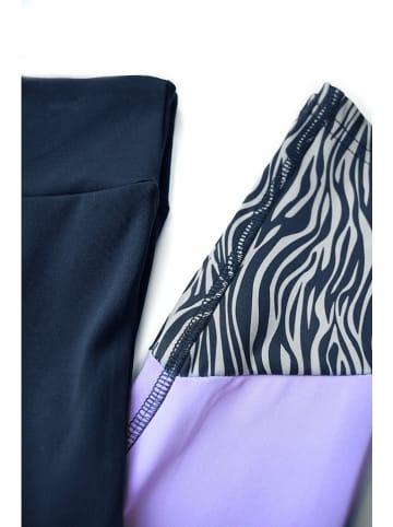 B.Nosy Legginsy w kolorze granatowo-lawendowym