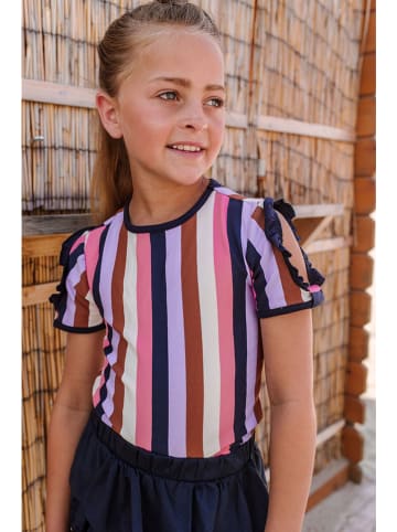 B.Nosy Shirt in Dunkelblau/ Rosa/ Creme