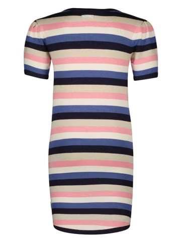 B.Nosy Jurk donkerblauw/lichtroze/beige