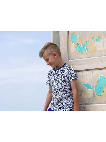 B.Nosy Shirt donkerblauw/wit