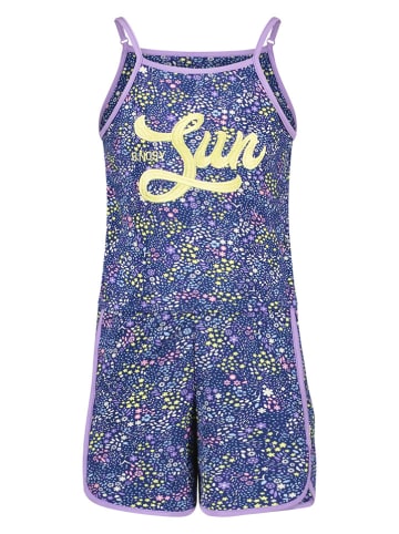 B.Nosy Jumpsuit donkerblauw/paars/geel