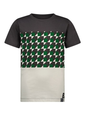 B.Nosy Shirt "Tyler" in Weiß/ Grün/ Schwarz
