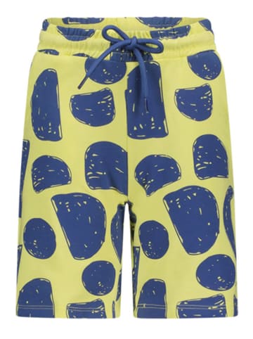 B.Nosy Sweatshort "Paul" geel/blauw