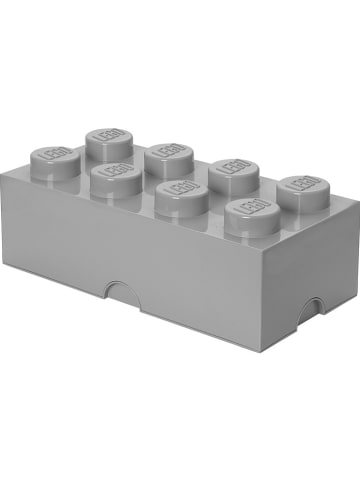 LEGO Pojemnik "Brick 8" w kolorze szarym - 50 x 18 x 25 cm