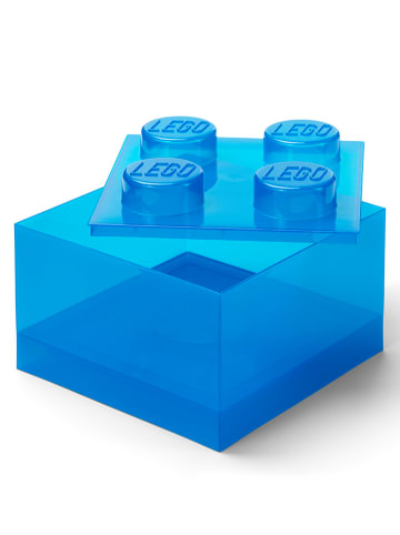 LEGO Pojemnik "Brick 4" w kolorze niebieskim - 25 x 18 x 25 cm