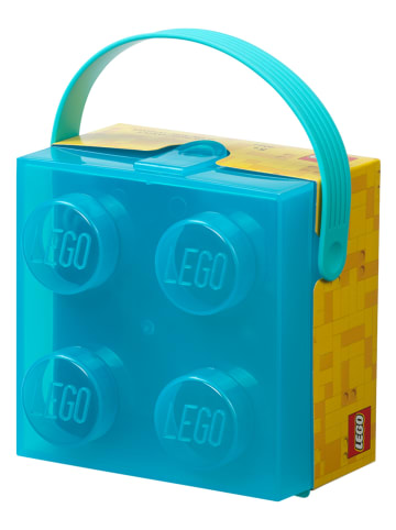 LEGO Lunchbox "Brick 4" in Hellblau - (B)16,5 x (H)11,6 x (T)17,3 cm