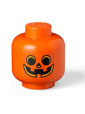 LEGO Aufbewahrungsbox "Pumpkin" in Orange - (H)18,5 x Ø 16 cm