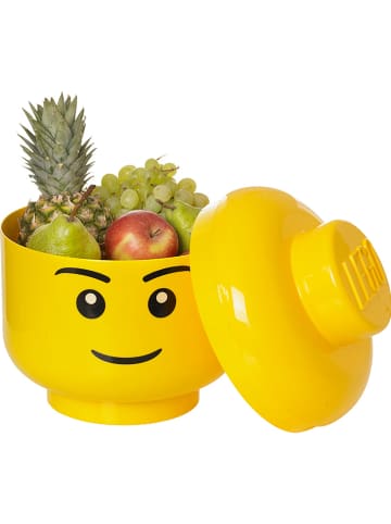 LEGO Aufbewahrungsbox "Boy" in Gelb - (H)27,1 x Ø 24 cm