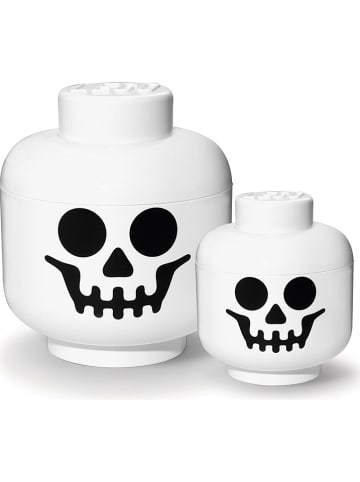 LEGO Aufbewahrungsbox "Skeleton" in Weiß - (H)27,1 x Ø 24 cm