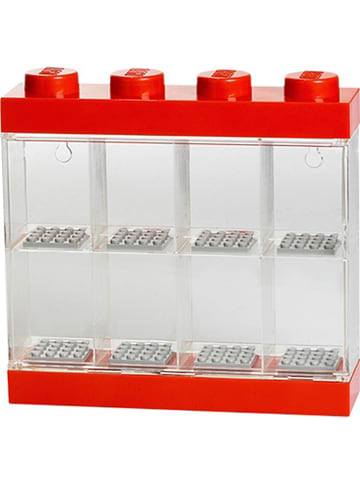 LEGO Pojemnik w kolorze czerwonym na figurki - 19,1 x 18,4 x 4,7 cm