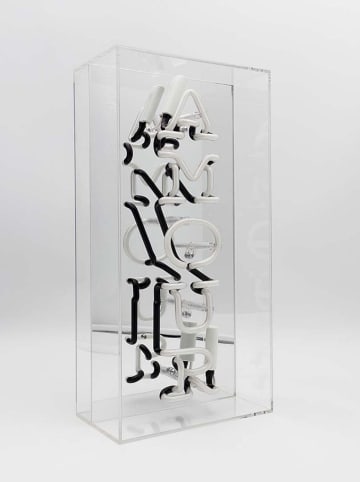 LOCOMOCEAN LED-Leuchtbox ''Amour'' in Pink - (B)19 x (H)38 x (T)10,5 cm