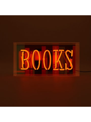 LOCOMOCEAN Lampa LED "Books" w kolorze pomarańczowym - 38 x 19 x 10,5 cm