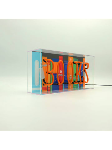 LOCOMOCEAN Lampa LED "Books" w kolorze pomarańczowym - 38 x 19 x 10,5 cm