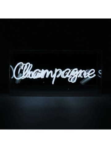 LOCOMOCEAN Lampa neonowa "Champagne" w kolorze białym - 38 x 19 x 10,5 cm