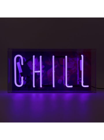LOCOMOCEAN LED-Leuchtbox ''Chill'' in Blau - (B)38 x (H)19 x (T)10,5 cm