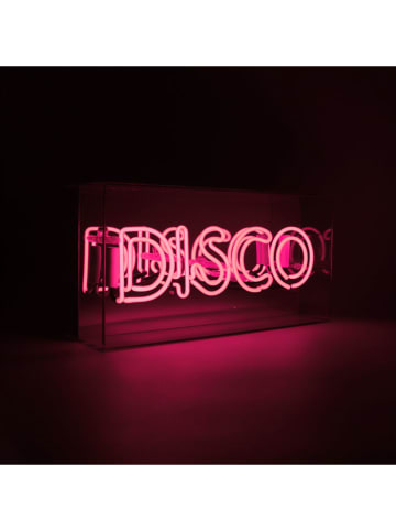 LOCOMOCEAN Led-lichtbox ''Disco'' roze - (B)38 x (H)19 x (D)10,5 cm