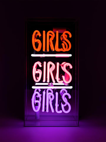 LOCOMOCEAN Lampa neonowa "Girls" w różnych kolorach - 19 x 38 x 10,5 cm